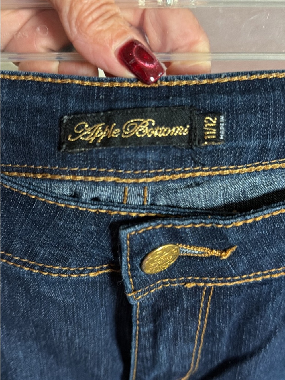 Apple Bottoms Dark Blue Denim High-Rise Jeans
